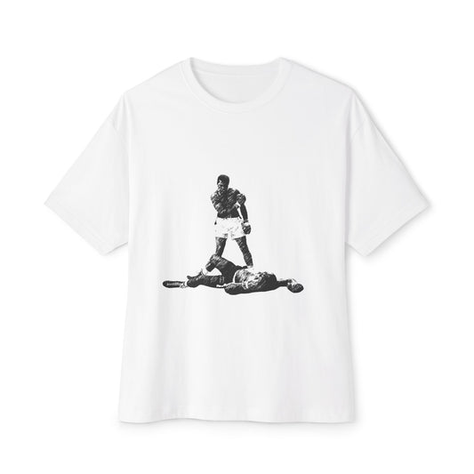 Muhammad Ali Standing Over Opponent T-Shirt — Iconic Boxing Photo Tee